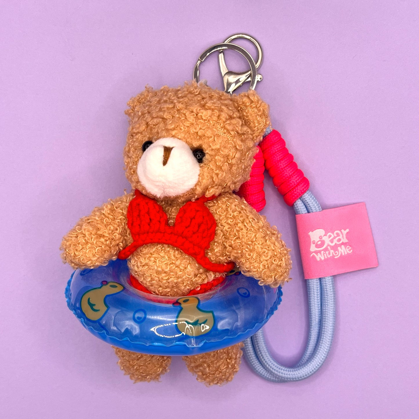 Summer Vacation Bear Keychain - Bikini