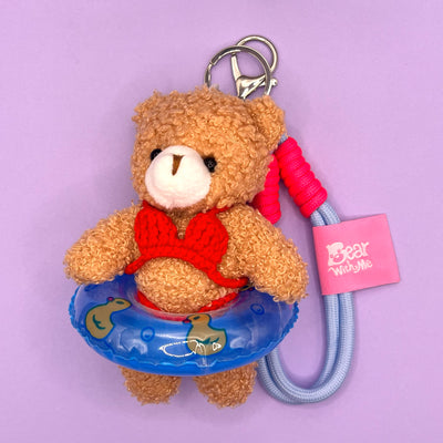 Summer Vacation Bear Keychain - Bikini
