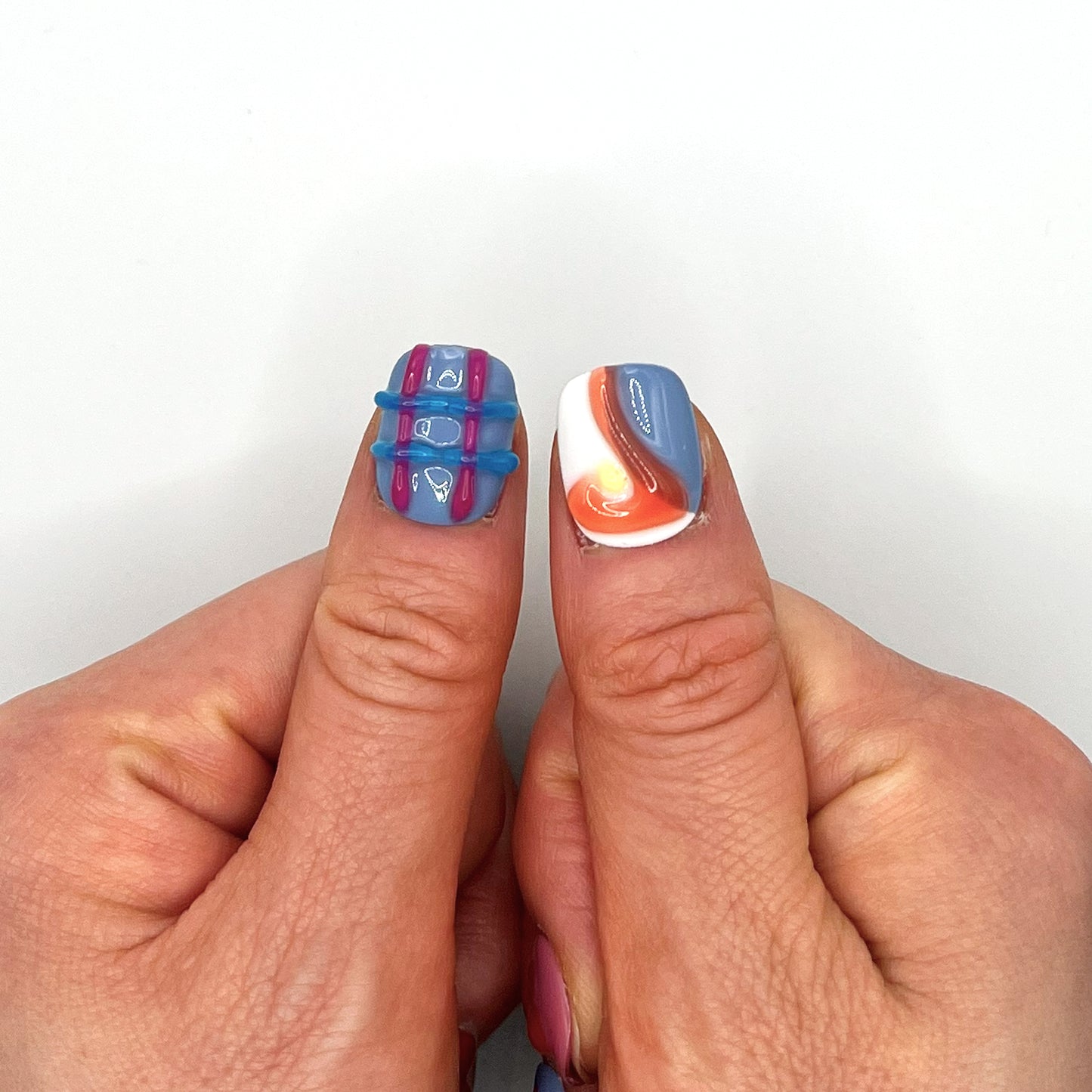 Handmade Press On Nail Tip - Candy Circuit