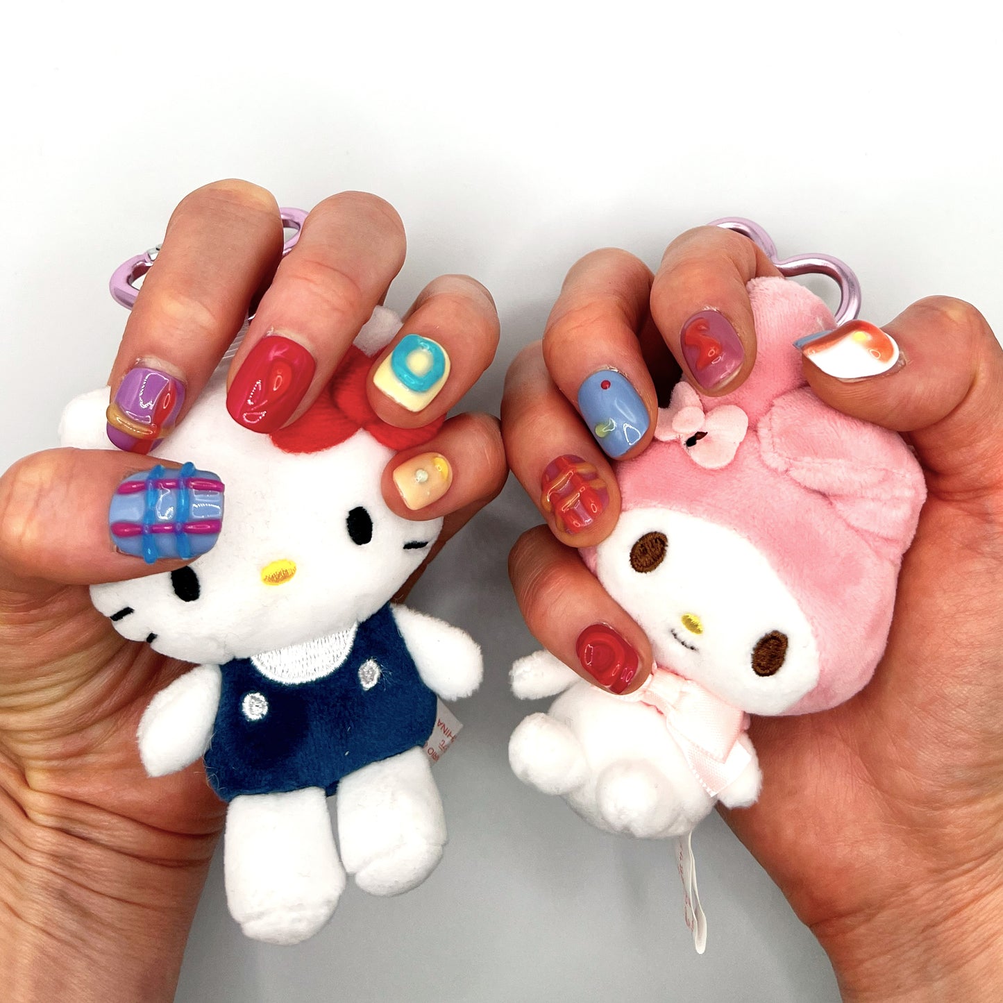 Handmade Press On Nail Tip - Candy Circuit