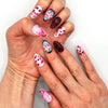 Handmade Press On Nail Tip - Floral Reverie