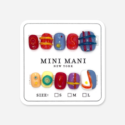 Handmade Press On Nail Tip - Candy Circuit