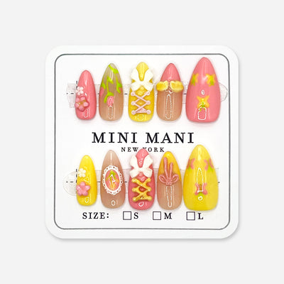 Handmade Press On Nail Tip - Dollhouse Whimsy