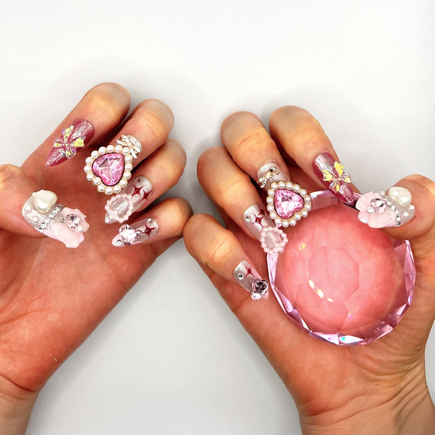 Handmade Press On Nail Tip - Princess Parade