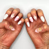 Handmade Press On Nail Tip - Seaside Blossom
